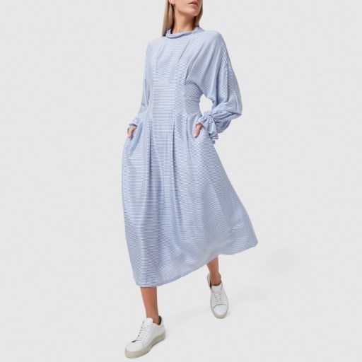 Rachel Comey CLIPSE DRESS in Blue | modern prairie - flipped