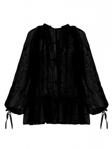 ANN DEMEULEMEESTER Floral-embroidered cotton-voile blouse – love this! - flipped