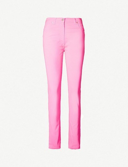 GUCCI High-rise skinny jeans in bubblegum – hot-pink denim - flipped