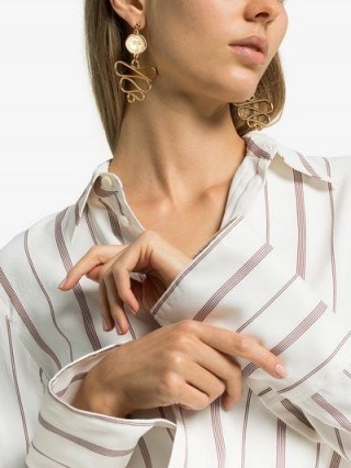 Holly Ryan Gold-Plated Picasso Medusa Earrings ~ statement accessory - flipped