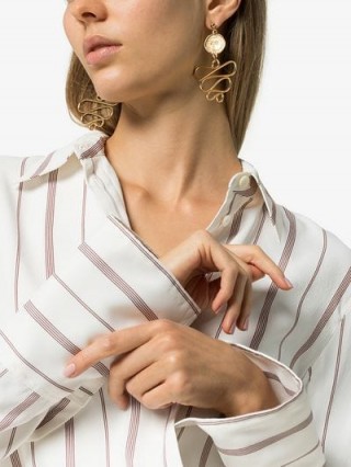 Holly Ryan Gold-Plated Picasso Medusa Earrings ~ statement accessory