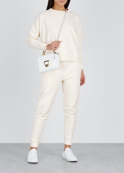 OPPORTUNO Pearl ecru cotton sweatpants ~ sports luxe pants