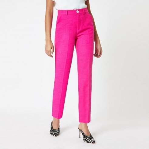RIVER ISLAND Pink cigarette trousers - flipped