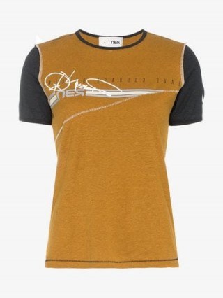RBN X Bjorn Borg Logo Print T-Shirt – sporty colour block tee - flipped