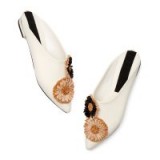 Sanayi 313 SALERNO SLIPPERS in Cream | cute floral flats