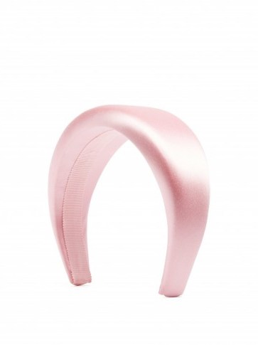 PRADA Pink satin headband ~ luxe headbands - flipped