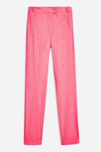 Topshop Boutique Skinny Trousers in Bright Pink