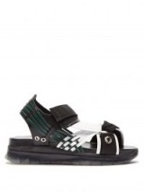 Matches Fashion TOGA Tri-colour Velcro strap sandals – looks so comfy