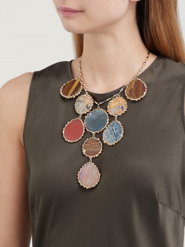 ROSANTICA BY MICHELA PANERO Wallace agate necklace ~ mixed stone statement jewellery