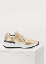 Church’s Metallic-leather sneakers. SPORTS LUXE