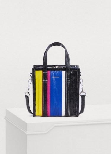 Balenciaga XXS “Bazar” shopping bag. SMALL MULTICOLOURED SHOPPER - flipped