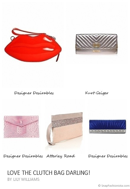 Love the clutch bag darling collage – Atterley Road, Designer Desirables, Kurt Geiger #bags #accessories