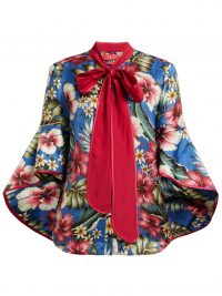 F.R.S – FOR RESTLESS SLEEPERS Acli Hawaiian floral-print jacquard-satin blouse | Matches Fashion