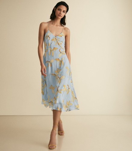 Reiss ALLI FLORAL STRAPPY DRESS ~ feminine and flowing summer dresses - flipped