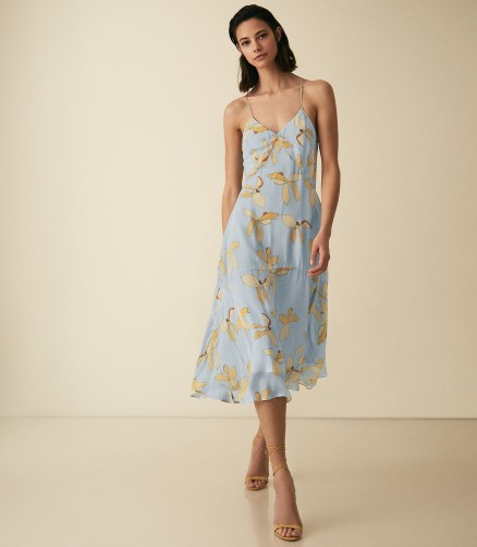 Reiss ALLI FLORAL STRAPPY DRESS ~ feminine and flowing summer dresses