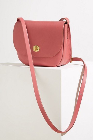 Mimi Berry Francis Leather Crossbody Bag in Pink - flipped