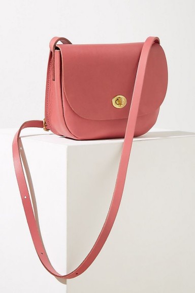 Mimi Berry Francis Leather Crossbody Bag in Pink