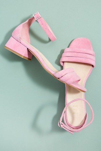 Shoe The Bear Yasmin Suede Heels in Pink | pretty spring sandals - flipped