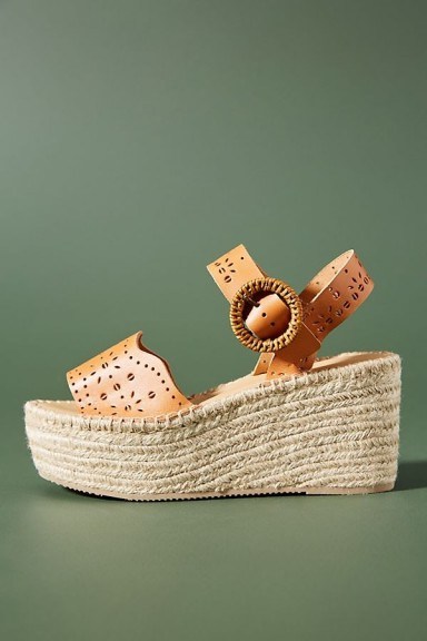 Soludos Sofia Jute-Platform Sandals in Honey | summer platforms - flipped