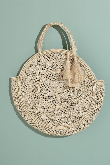The Jacksons Quinta Straw-Jute Bag Neutral. ROUND BAGS - flipped