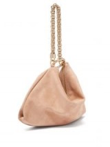 JIMMY CHOO Callie pink suede clutch bag ~ luxe event accessory