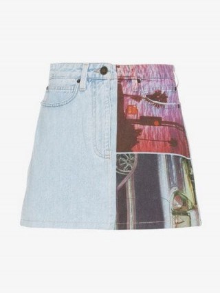 Calvin Klein Jeans Est. 1978 Graphic Print Denim Mini Skirt | printed A-line - flipped
