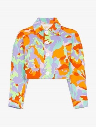 Cap Celeste Jacquard Cropped Jacket / bold prints - flipped