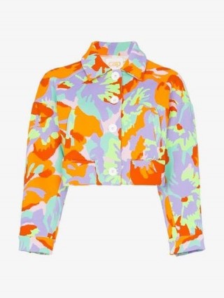 Cap Celeste Jacquard Cropped Jacket / bold prints