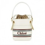Chloé Roy Bucket Bag Small Leather Natural White | Fashionette | such a cute bucket bag