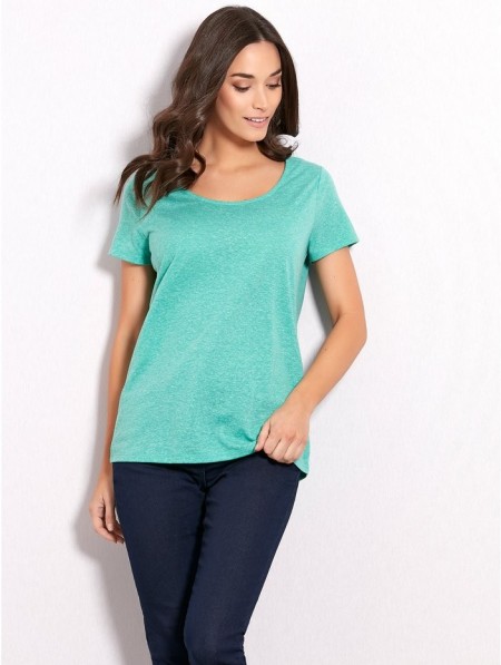 Crochet Back T-Shirt In Bright Green | M&Co
