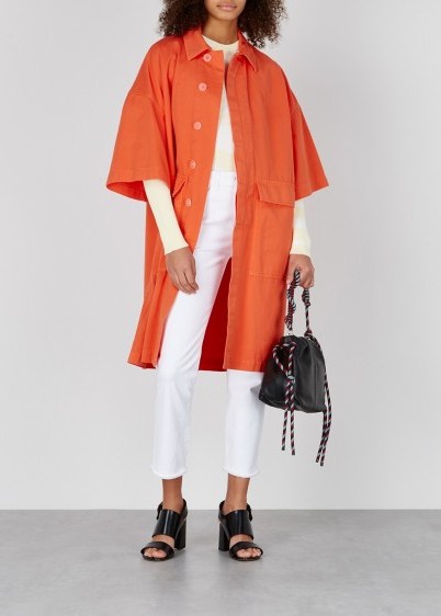 DRIES VAN NOTEN Rand orange cotton jacket ~ spring brights - flipped