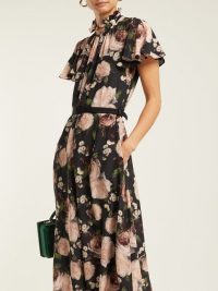 ERDEM Ellamay Dutch Petal-print silk jumpsuit | Matches Fashion