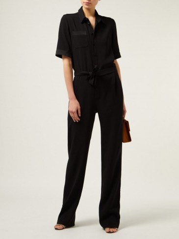 PALLAS X CLAIRE THOMSON-JONVILLE Emotion crepe and satin jumpsuit | Matches Fashion - flipped