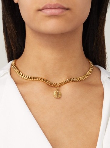 ORIT ELHANATI Fananda gold-plated necklace ~ hammered pendants ~ jewellery with effortless style - flipped