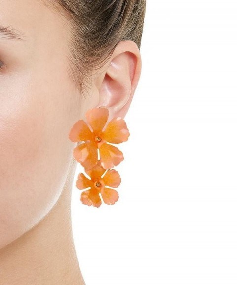 JENNIFER BEHR Sadira Floral Drop Earrings | vibrant flower drops - flipped