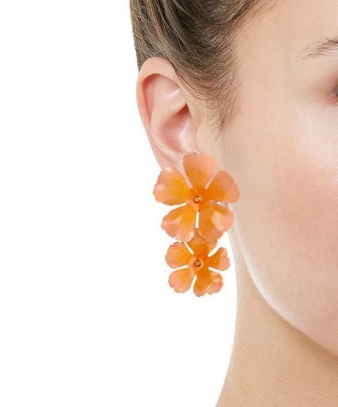 JENNIFER BEHR Sadira Floral Drop Earrings | vibrant flower drops