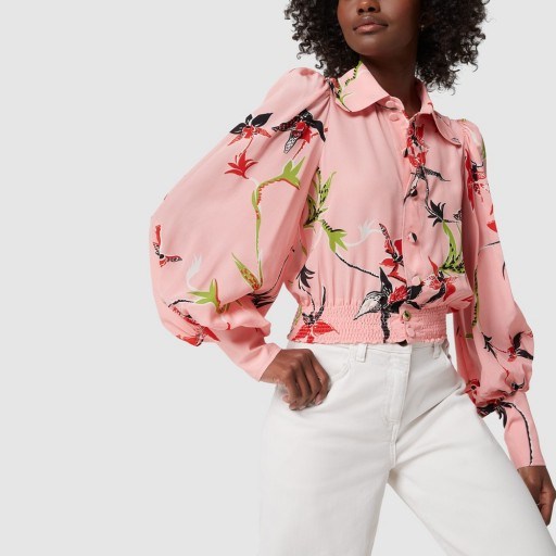 La DoubleJ FEVER SHIRT in Orchidee | bubblegum-pink blouse - flipped