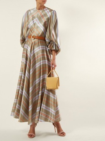 ROKSANDA Fife striped-satin maxi dress | luxe dresses | modern prairie look - flipped