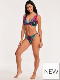Figleaves Bahama High Apex Bikini Top | Very.co.uk – floral print