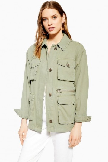 TOPSHOP Fisherman Jacket in pistachio – green utilitarian style fashion