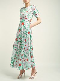 VIKA GAZINSKAYA Floral-print crepe midi dress | Matches Fashion