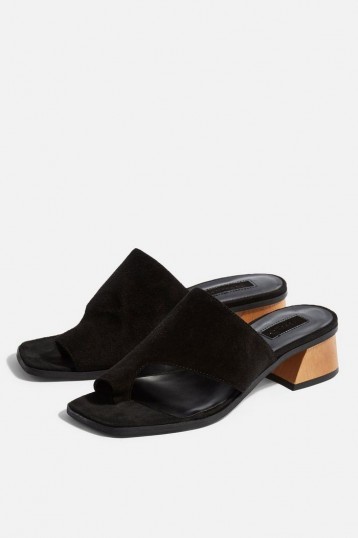 Topshop FLORENCE Mule Sandals in Black | summer mules