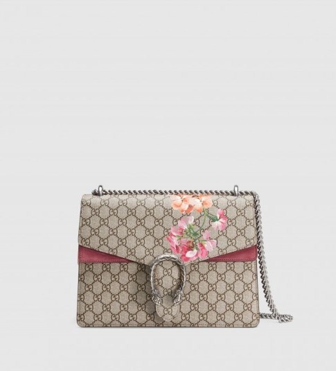 Gucci Dionysus Blooms Print Shoulder Bag. Designer handbags / luxury bags - flipped