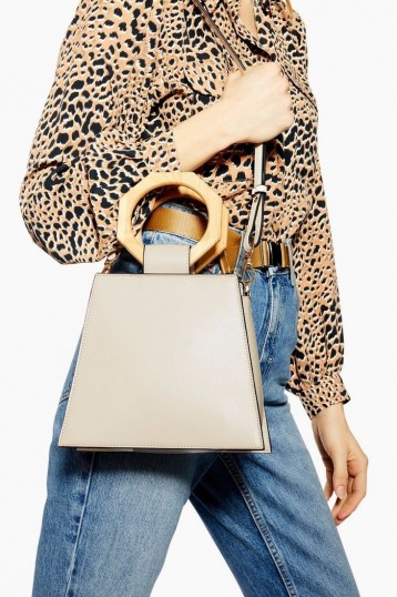 Topshop Harper Hexagon Handle Grab Bag | geometric shapes
