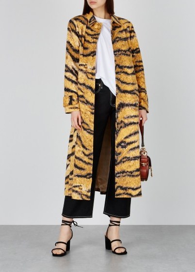 HOFMANN Christelle tiger-print cotton jacket ~ wild animal prints - flipped