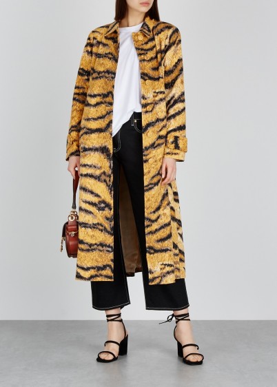 HOFMANN Christelle tiger-print cotton jacket ~ wild animal prints