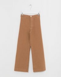 JESSE KAMM cork sailor pants in brown ~ cropped leg trousers