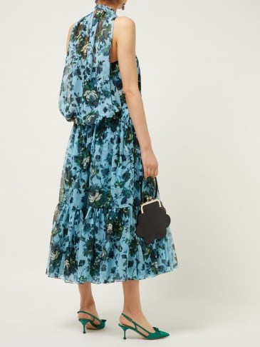 ERDEM Julianne Fitroy-print silk voile gown | Matches Fashion - flipped