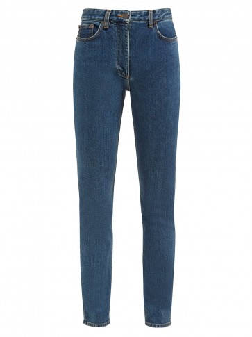 THE ROW Kate high-rise slim-leg jeans ~ stretch cotton denim