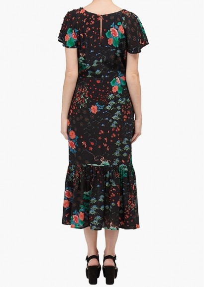 The Dressing Romm LILY AND LIONEL RAE DRESS – BLACK WONDERLAND – floral print